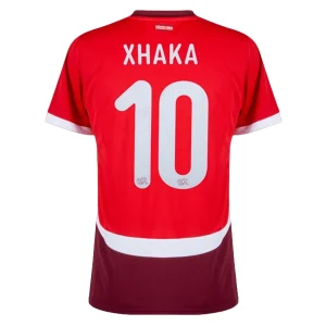 EK 2024 Zwitserland Granit Xhaka #10 Thuis tenue Korte Mouw