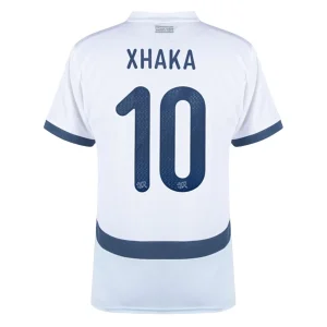 EK 2024 Zwitserland Granit Xhaka #10 Uit tenue Korte Mouw