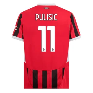 Koop het nieuwste AC Milan 2024/25 Christian Pulisic #11 Thuis tenue Korte Mouw