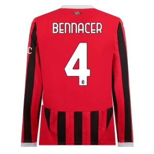 Koop het nieuwste AC Milan 2024/25 Ismael Bennacer #4 Thuis tenue Lange Mouw