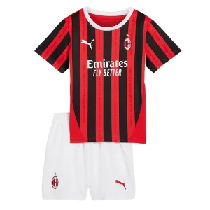 Koop het nieuwste Kinder AC Milan 2024/25 Thuis tenue Korte Mouw (+ Korte broeken)