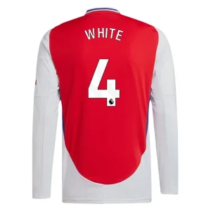 Goedkope Arsenal 2024/25 Ben White #4 Thuis tenue Lange Mouw te koop