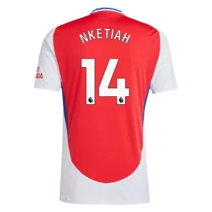 Goedkope Arsenal 2024/25 Eddie Nketiah #14 Thuis tenue Korte Mouw te koop