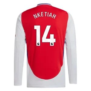 Goedkope Arsenal 2024/25 Eddie Nketiah #14 Thuis tenue Lange Mouw te koop