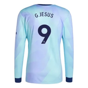 Goedkope Arsenal 2024/25 Gabriel Jesus #9 Derde tenue Lange Mouw te koop