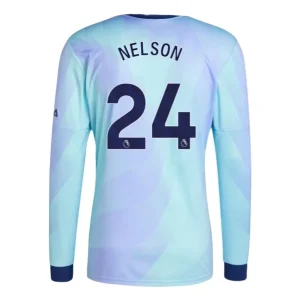 Goedkope Arsenal 2024/25 Reiss Nelson #24 Derde tenue Lange Mouw te koop