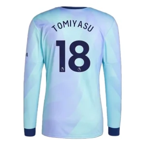 Goedkope Arsenal 2024/25 Takehiro Tomiyasu #18 Derde tenue Lange Mouw te koop