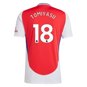 Goedkope Arsenal 2024/25 Takehiro Tomiyasu #18 Thuis tenue Korte Mouw te koop