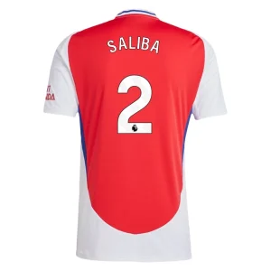 Goedkope Arsenal 2024/25 William Saliba #2 Thuis tenue Korte Mouw te koop