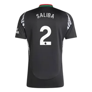 Goedkope Arsenal 2024/25 William Saliba #2 Uit tenue Korte Mouw te koop