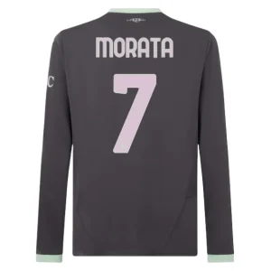 Koop Goedkope AC Milan 2024/25 Álvaro Morata #7 Derde tenue Lange Mouwen Online