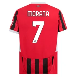 Koop Goedkope AC Milan 2024/25 Álvaro Morata #7 Thuis tenue Korte Mouwen Online