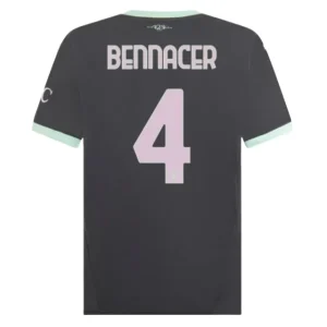 Koop Goedkope AC Milan 2024/25 Ismael Bennacer #4 Derde tenue Korte Mouwen Online