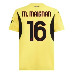 Koop Goedkope AC Milan 2024/25 Mike Maignan #16 Keeper Uit tenue Korte Mouwen Online