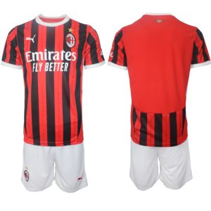 Koop Goedkope AC Milan 2024/25 Thuis tenue Korte Mouw (+ Korte broeken) Online