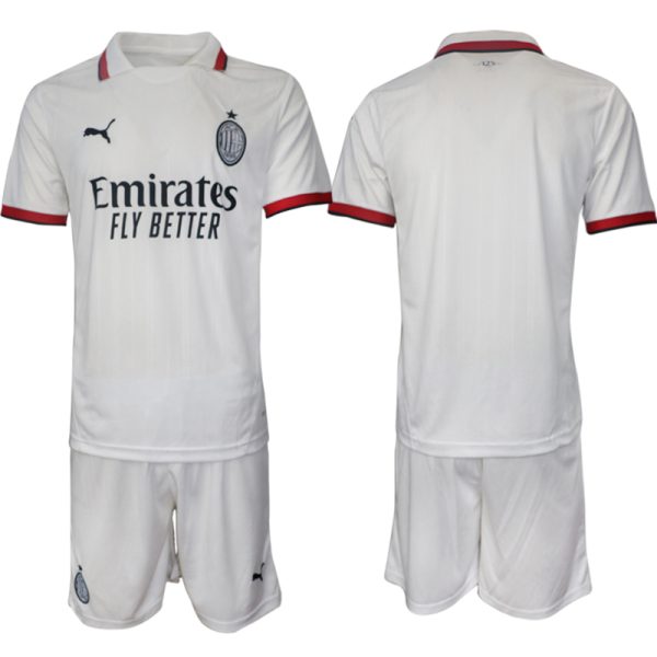 Koop Goedkope AC Milan 2024/25 Uit tenue Korte Mouw (+ Korte broeken) Online