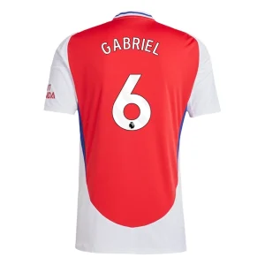 Koop Goedkope Arsenal 2024/25 Gabriel Magalhaes #6 Thuis tenue Korte Mouwen Online