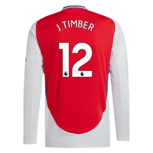 Koop Goedkope Arsenal 2024/25 Jurrien Timber #12 Thuis tenue Lange Mouwen Online