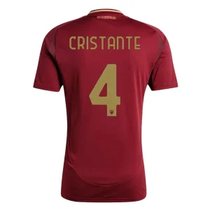 Koop Goedkope As Roma 2024/25 Bryan Cristante #4 Thuis tenue Korte Mouwen Online