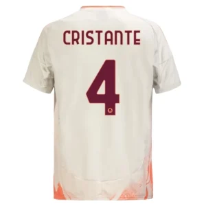 Koop Goedkope As Roma 2024/25 Bryan Cristante #4 Uit tenue Korte Mouwen Online