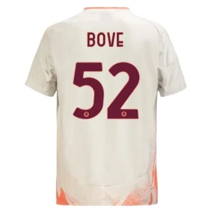 Koop Goedkope As Roma 2024/25 Edoardo Bove #52 Uit tenue Korte Mouwen Online