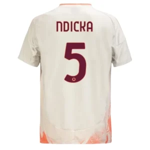 Koop Goedkope As Roma 2024/25 Evan Ndicka #5 Uit tenue Korte Mouwen Online