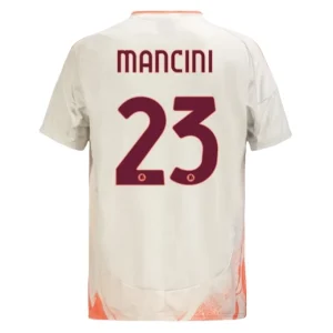 Koop Goedkope As Roma 2024/25 Gianluca Mancini #23 Uit tenue Korte Mouwen Online