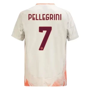 Koop Goedkope As Roma 2024/25 Lorenzo Pellegrini #7 Uit tenue Korte Mouwen Online