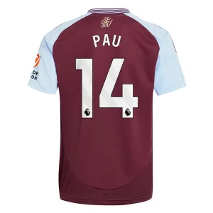 Koop Goedkope Aston Villa 2024/25 Pau Torres #14 Thuis tenue Korte Mouwen Online