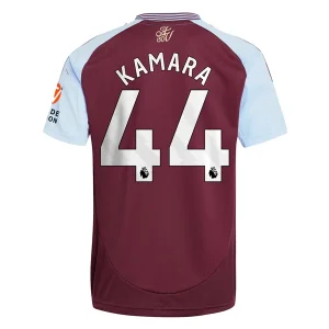 Koop Goedkope Aston Villa 2024/25 Boubacar Kamara #44 Thuis tenue Korte Mouwen Online