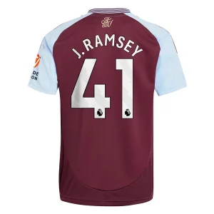 Koop Goedkope Aston Villa 2024/25 Jacob Ramsey #41 Thuis tenue Korte Mouwen Online