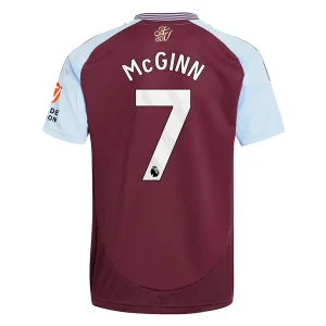 Koop Goedkope Aston Villa 2024/25 John McGinn #7 Thuis tenue Korte Mouwen Online