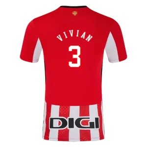 Koop Goedkope Athletic Bilbao 2024/25 Dani Vivian #3 Thuis tenue Korte Mouwen Online