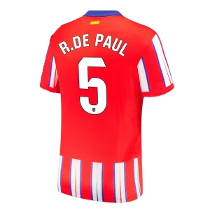 Koop Goedkope Atletico Madrid 2024/25 Rodrigo de Paul #5 Thuis tenue Korte Mouwen Online