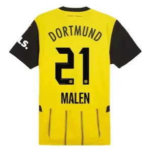 Koop Goedkope BVB Borussia Dortmund 2024/25 Donyell Malen #21 Thuis tenue Korte Mouwen Online