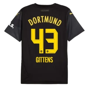 Koop Goedkope BVB Borussia Dortmund 2024/25 Jamie Bynoe-Gittens #43 Uit tenue Korte Mouwen Online