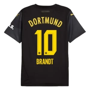 Koop Goedkope BVB Borussia Dortmund 2024/25 Julian Brandt #10 Uit tenue Korte Mouwen Online