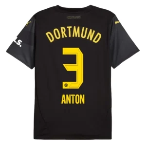 Koop Goedkope BVB Borussia Dortmund 2024/25 Waldemar Anton #3 Uit tenue Korte Mouwen Online