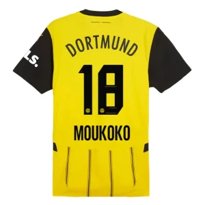 Koop Goedkope BVB Borussia Dortmund 2024/25 Youssoufa Moukoko #18 Thuis tenue Korte Mouwen Online