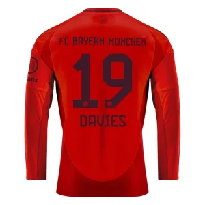 Koop Goedkope Bayern München 2024/25 Alphonso Davies #19 Thuis tenue Lange Mouwen Online