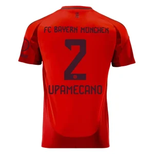 Koop Goedkope Bayern München 2024/25 Dayot Upamecano #2 Thuis tenue Korte Mouwen Online