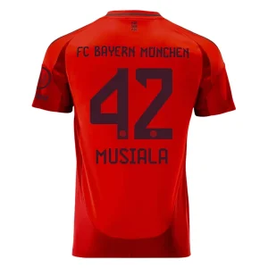 Koop Goedkope Bayern München 2024/25 Jamal Musiala #42 Thuis tenue Korte Mouwen Online