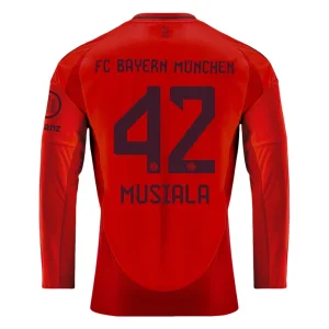 Koop Goedkope Bayern München 2024/25 Jamal Musiala #42 Thuis tenue Lange Mouwen Online