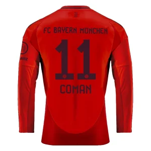 Koop Goedkope Bayern München 2024/25 Kingsley Coman #11 Thuis tenue Lange Mouwen Online