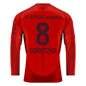 Koop Goedkope Bayern München 2024/25 Leon Goretzka #8 Thuis tenue Lange Mouwen Online