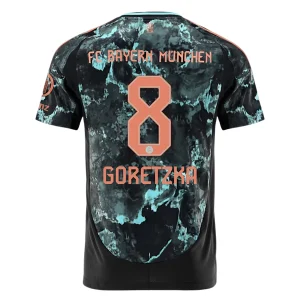 Koop Goedkope Bayern München 2024/25 Leon Goretzka #8 Uit tenue Korte Mouwen Online