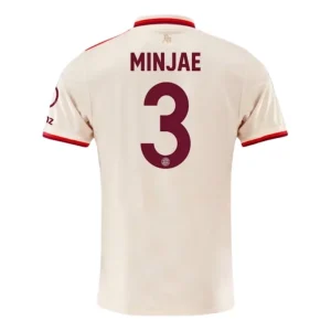 Koop Goedkope Bayern München 2024/25 Minjae Kim #3 Derde tenue Korte Mouwen Online