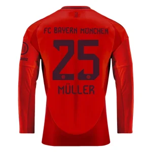 Koop Goedkope Bayern München 2024/25 Thomas Muller #25 Thuis tenue Lange Mouwen Online