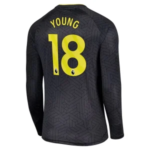 Koop Goedkope Everton 2024/25 Ashley Young #18 Uit tenue Lange Mouwen Online