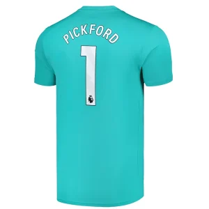 Koop Goedkope Everton 2024/25 Jordan Pickford #1 Keeper Uit tenue Korte Mouwen Online